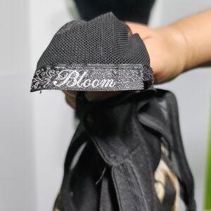 bloom Black Embroidered Logo Headband